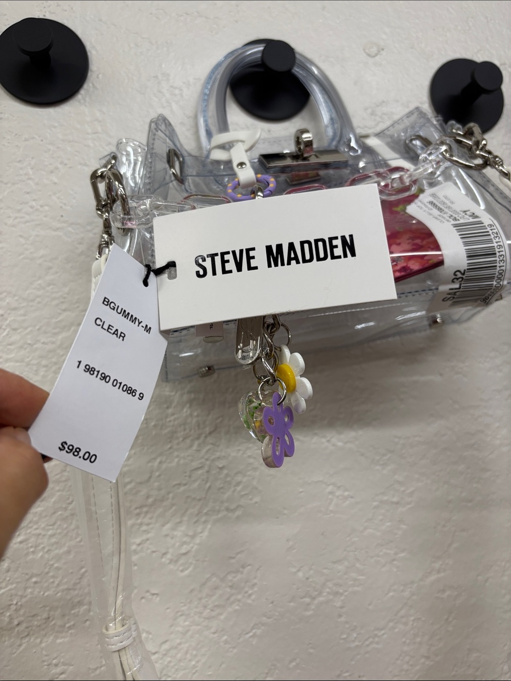 Steve Madden bgummy crossbody bag clear - Picture 6 of 16
